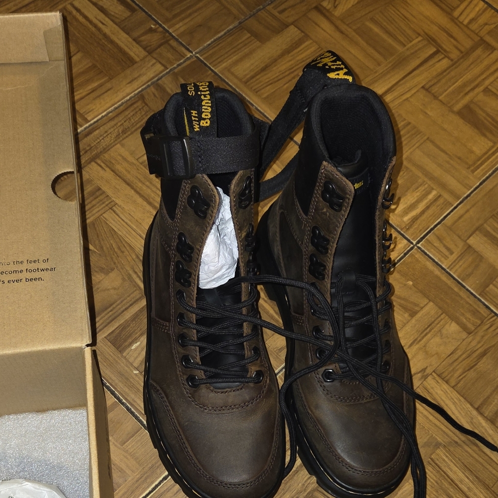 Dr. Martens Dark Brown Leather Boots